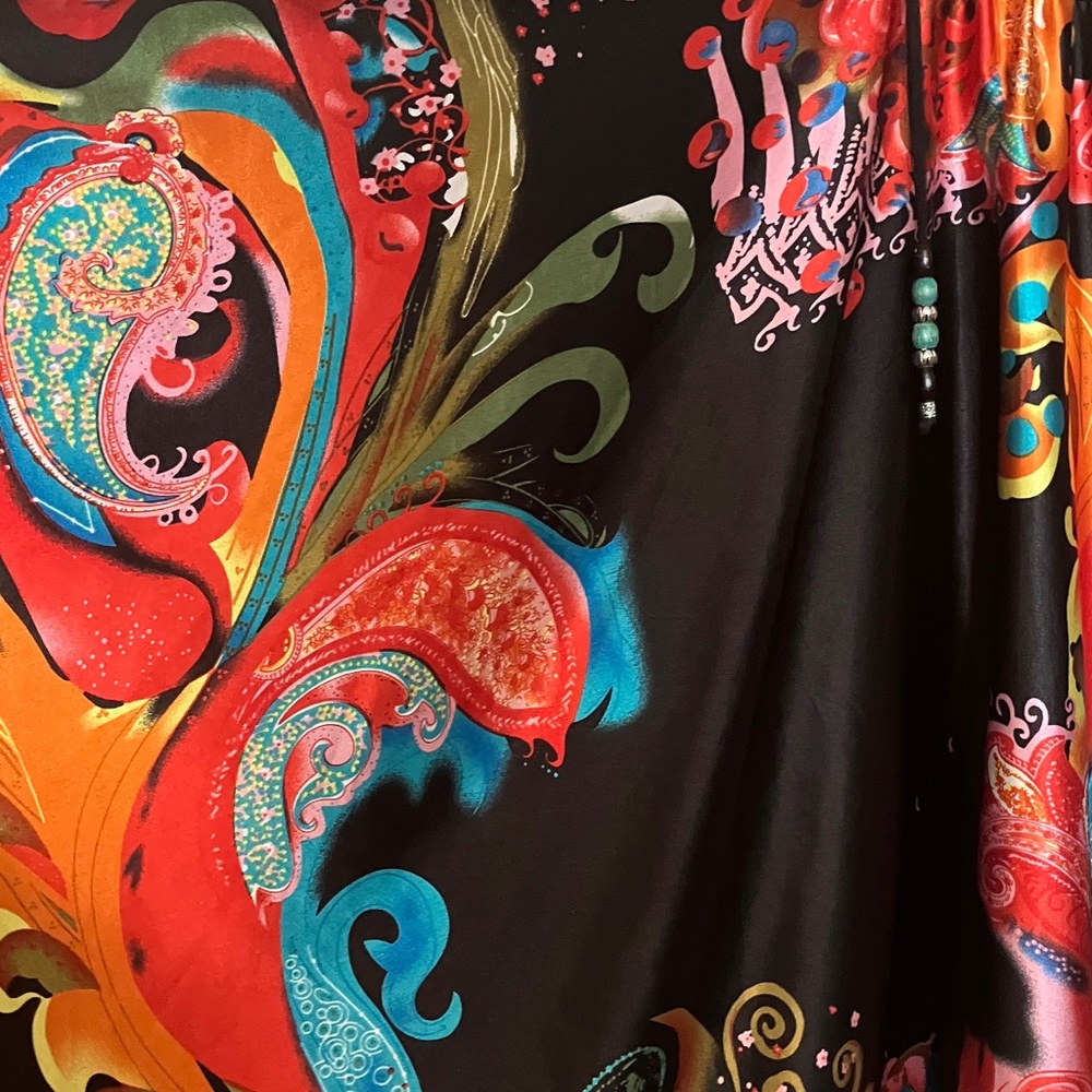 ✨Asymmetric High-Low Summer Dress – Size Small Maternity vibrant color - Picture 2 of 8